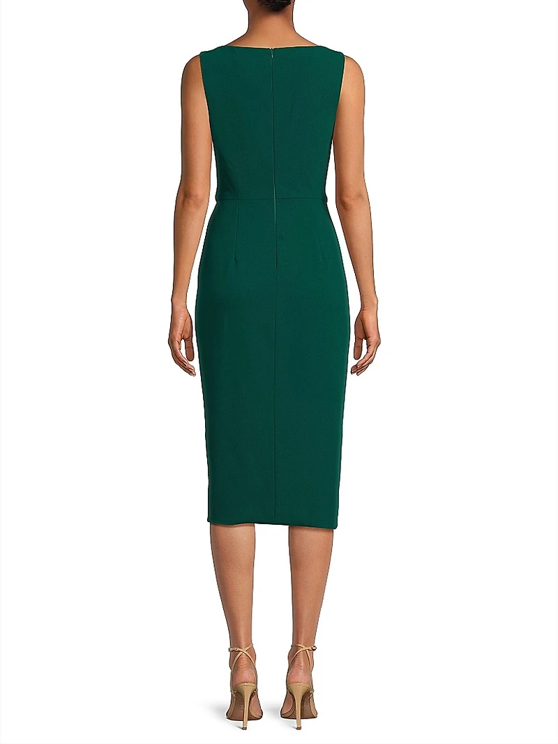 Lucetta Stretch-Crepe Sheath Midi-Dress