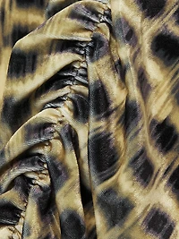 Wilder Printed Stretch-Velvet Sleeveless Gown