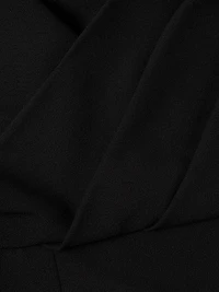 Kissam Crepe Faux-Wrap Gown