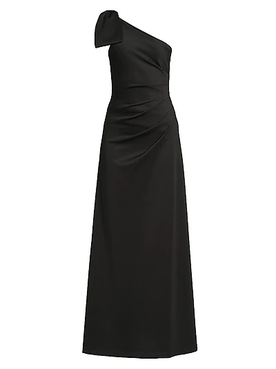 Zyra One-Shoulder Gown