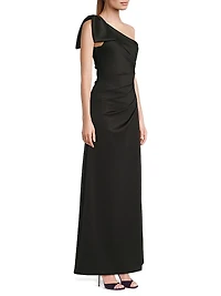 Zyra One-Shoulder Gown