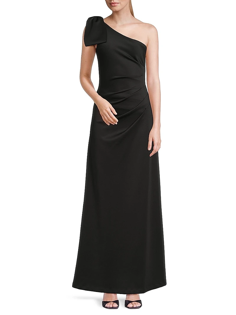 Zyra One-Shoulder Gown