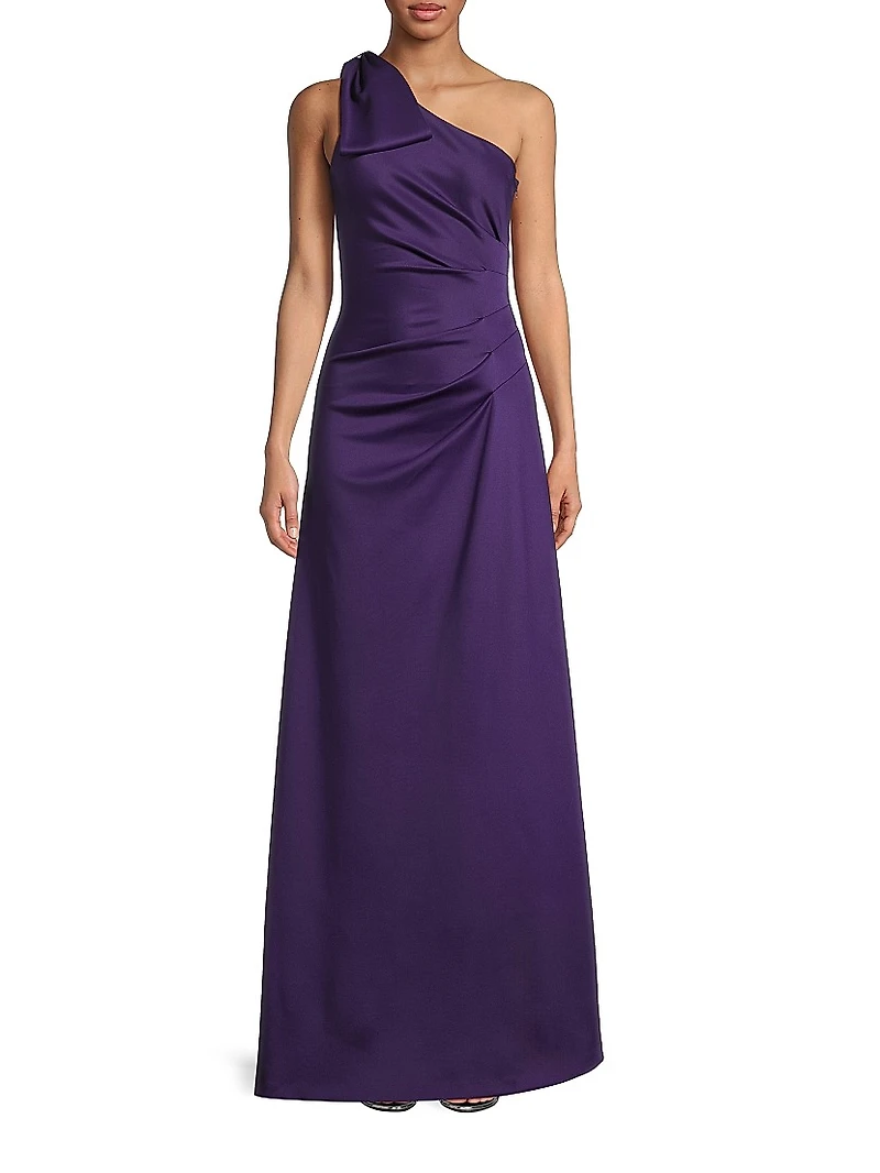 Zyra One-Shoulder Gown