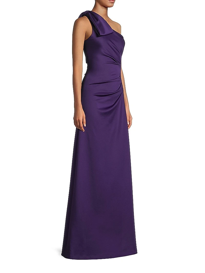 Zyra One-Shoulder Gown