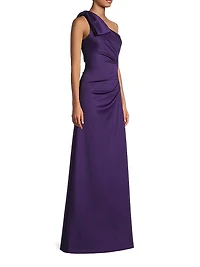 Zyra One-Shoulder Gown