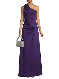 Zyra One-Shoulder Gown
