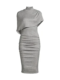 Elenor Knit Capelet Midi-Dress