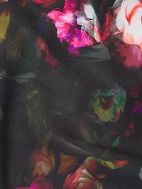 Daria Floral Sweetheart Midi-Dress