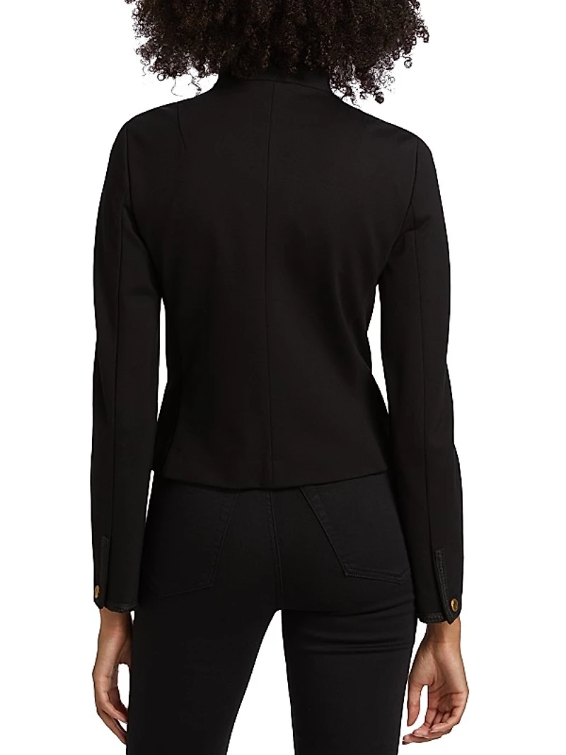 Slade Braided Crop Ponte Blazer