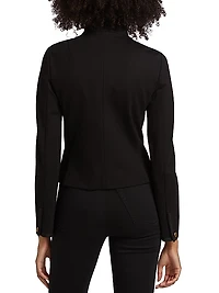 Slade Braided Crop Ponte Blazer