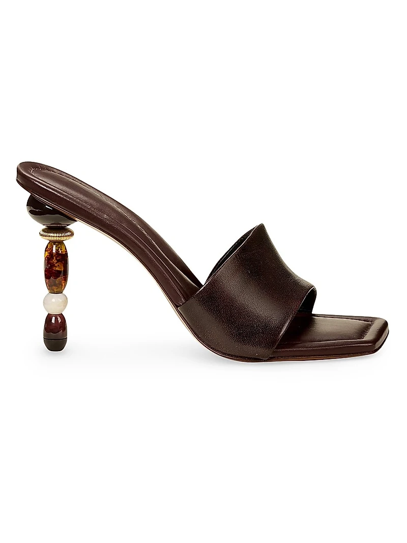 100MM Leather Sandals