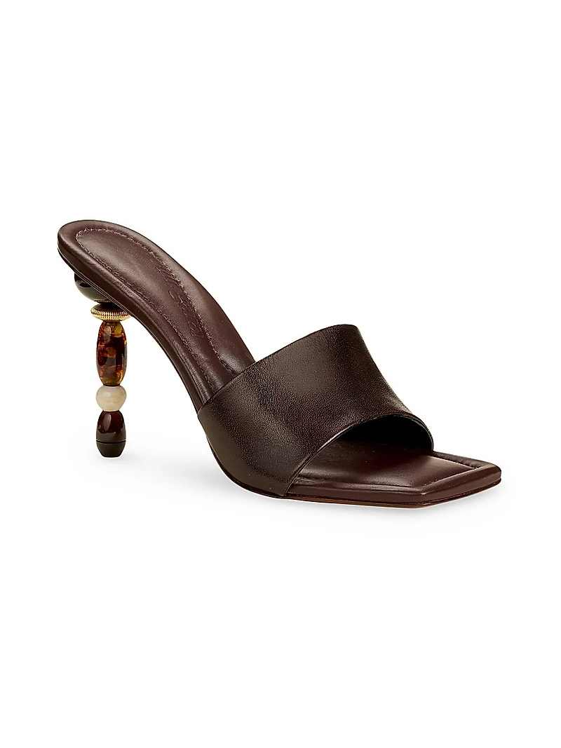 100MM Leather Sandals