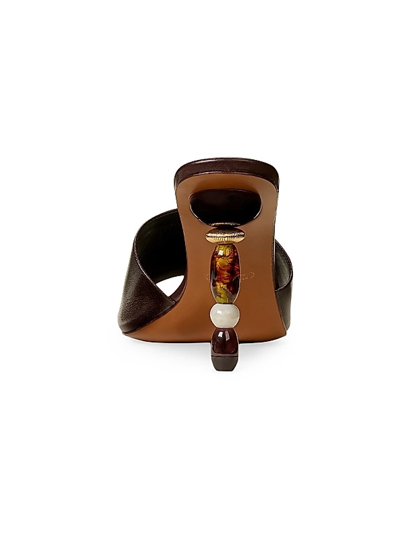 100MM Leather Sandals