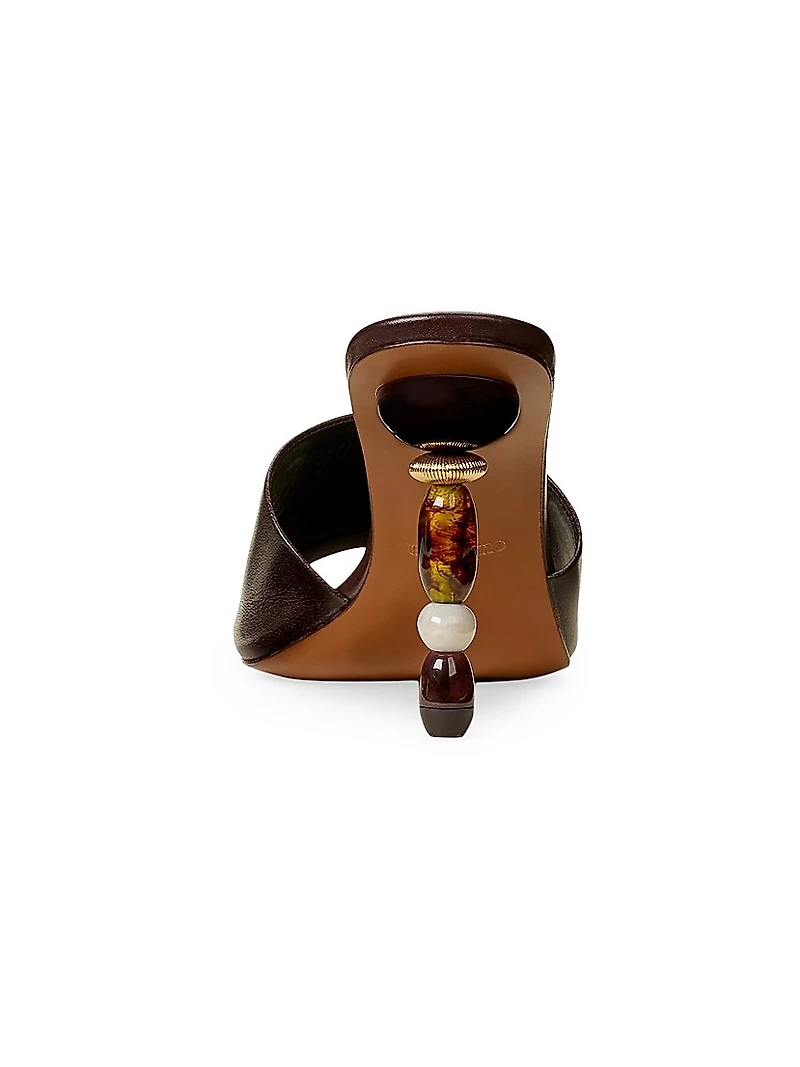 100MM Leather Sandals