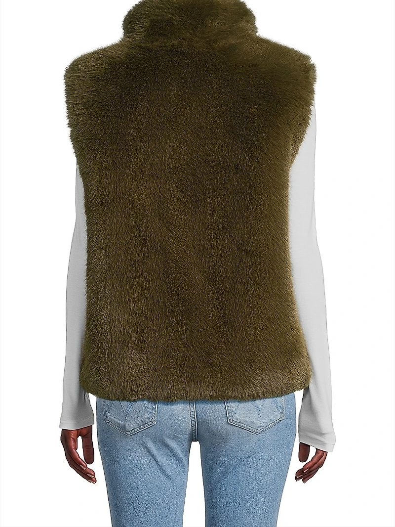 Ruby Faux Fur Pom-Pom Vest