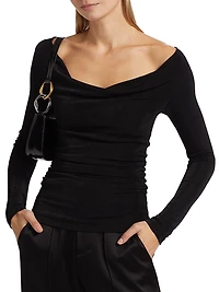 Luna Off-The-Shoulder Long-Sleeve Top