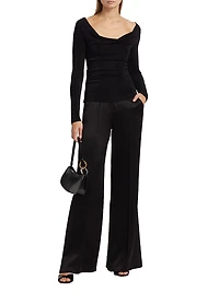 Luna Off-The-Shoulder Long-Sleeve Top