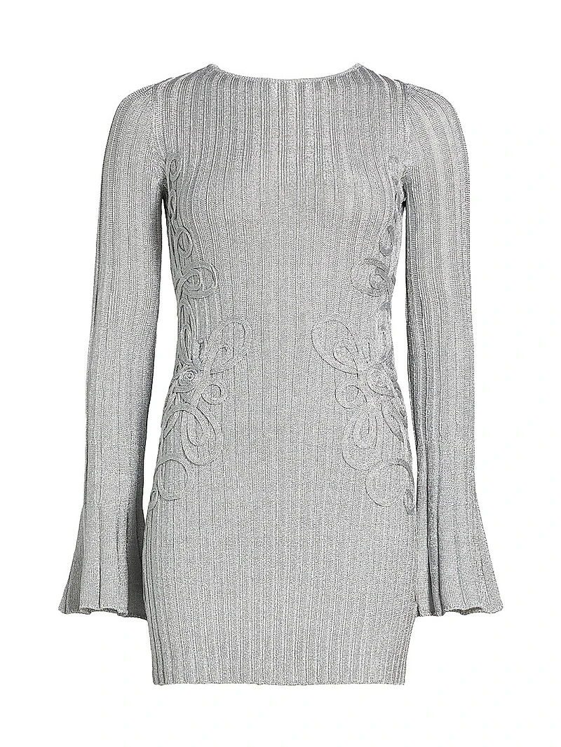 Niamh Rib-Knit Minidress