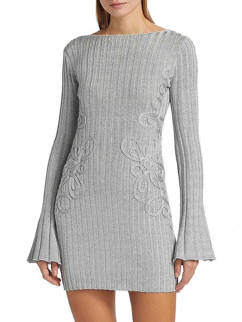 Niamh Rib-Knit Minidress