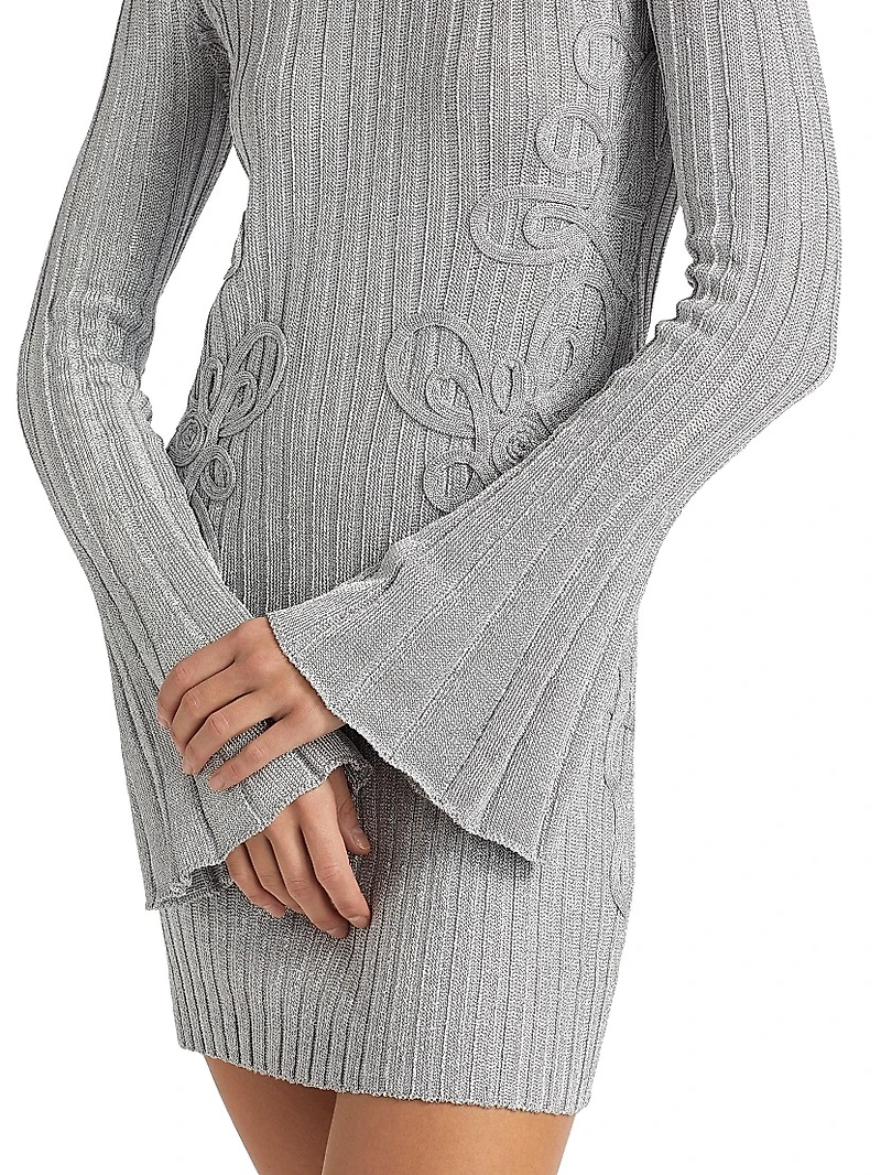 Niamh Rib-Knit Minidress