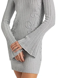 Niamh Rib-Knit Minidress