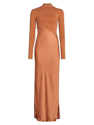 Asymmetric Split Maxi Dress