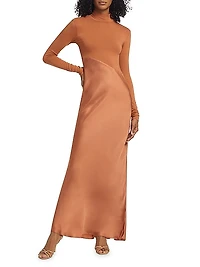 Asymmetric Split Maxi Dress