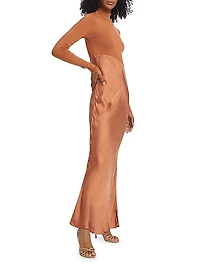Asymmetric Split Maxi Dress