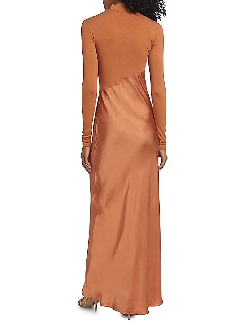 Asymmetric Split Maxi Dress