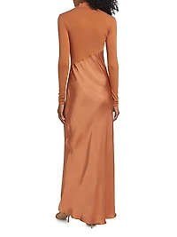Asymmetric Split Maxi Dress