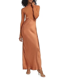 Asymmetric Split Maxi Dress