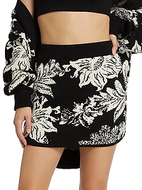 Dea Floral Knit Miniskirt