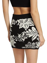Dea Floral Knit Miniskirt