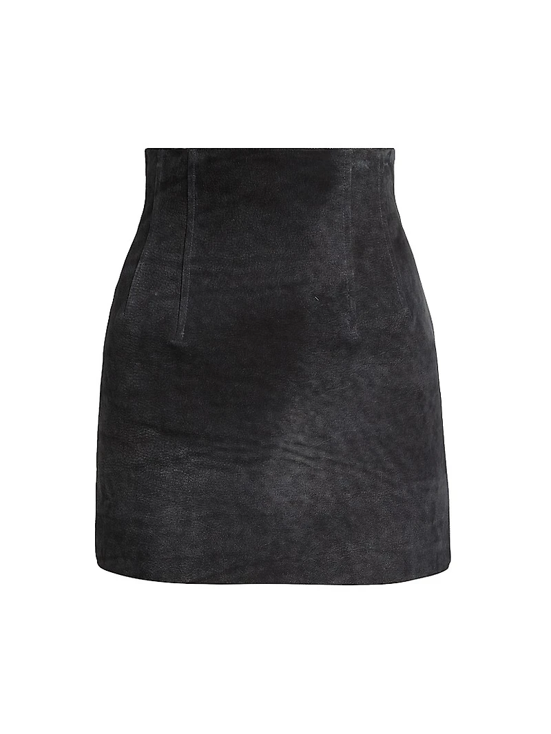 Leather Corset Miniskirt
