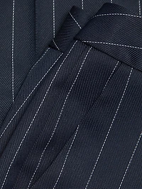 Pinstriped Low-Rise Trousers