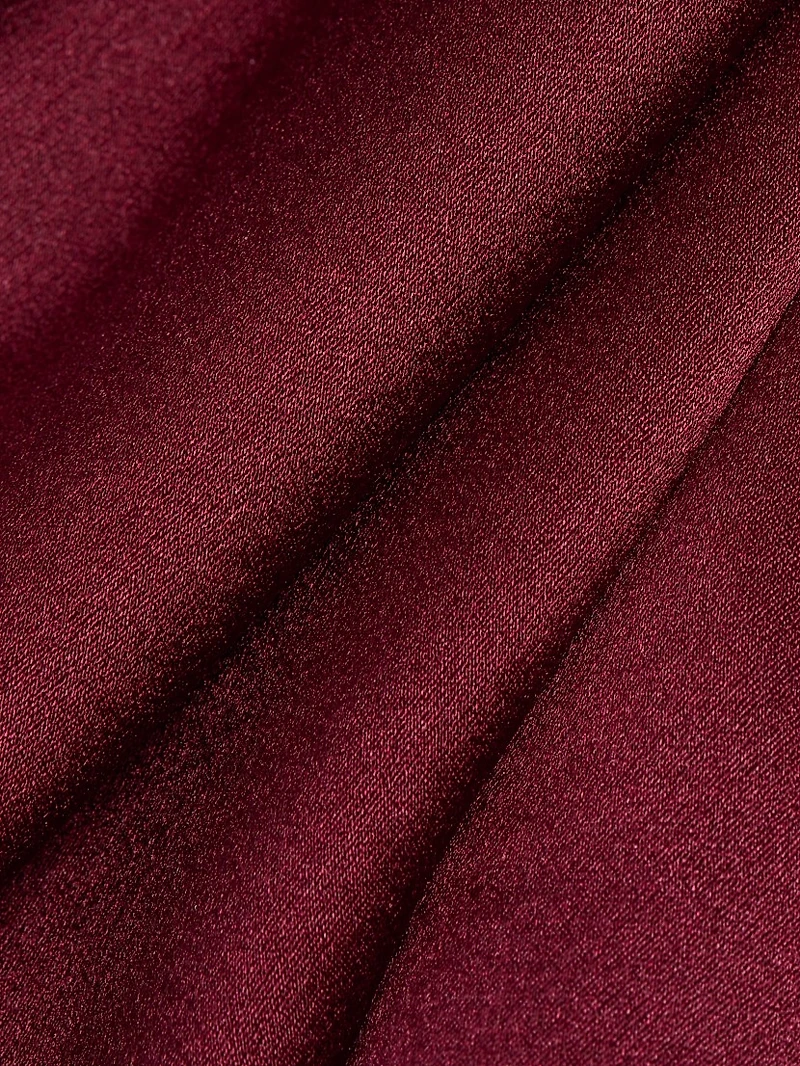 One-Shoulder Scarf Minidress