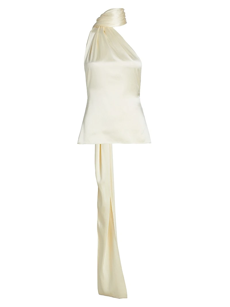 One-Shoulder Scarf Top