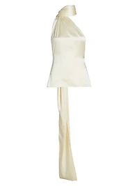 One-Shoulder Scarf Top