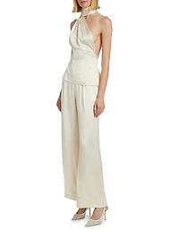 One-Shoulder Scarf Top