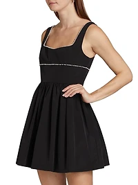 Basilia Faux Pearl Minidress