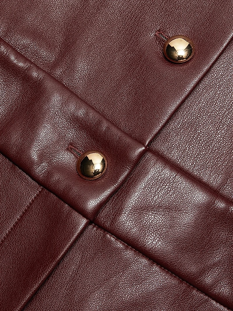 Tori Faux Leather Jumpsuit