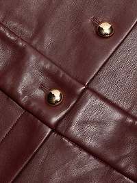 Tori Faux Leather Jumpsuit