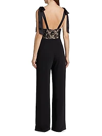 Audrielle Lace Bow Jumpsuit