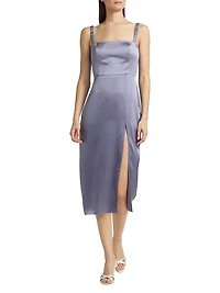 Mileena Silk Midi-Dress