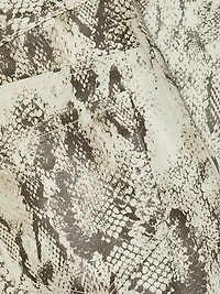 Tati Snake-Print Boot-Cut Crop Jeans