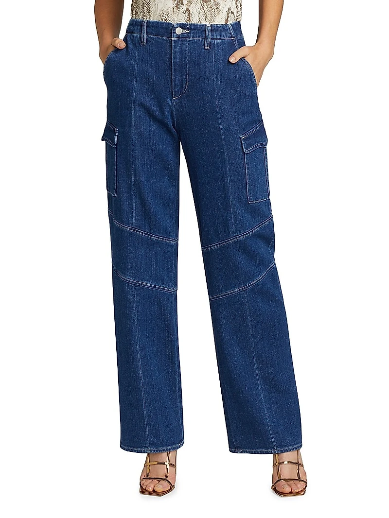 Brooklyn Utility Wide-Leg Jeans