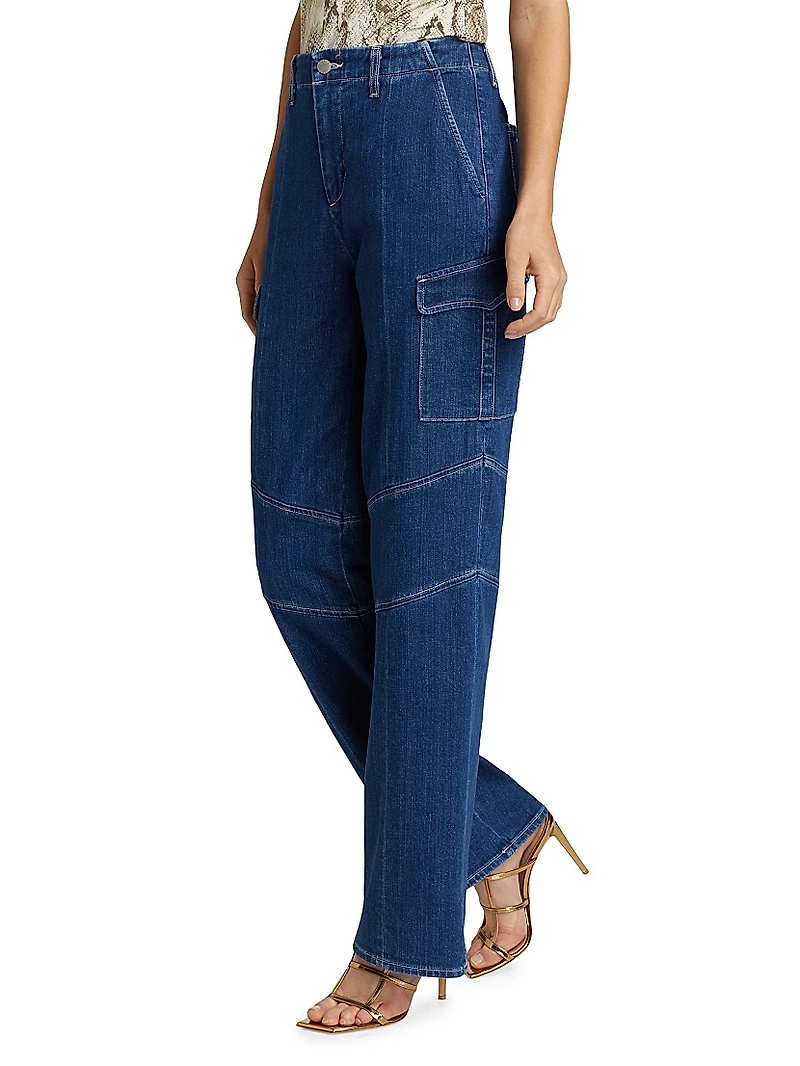 Brooklyn Utility Wide-Leg Jeans
