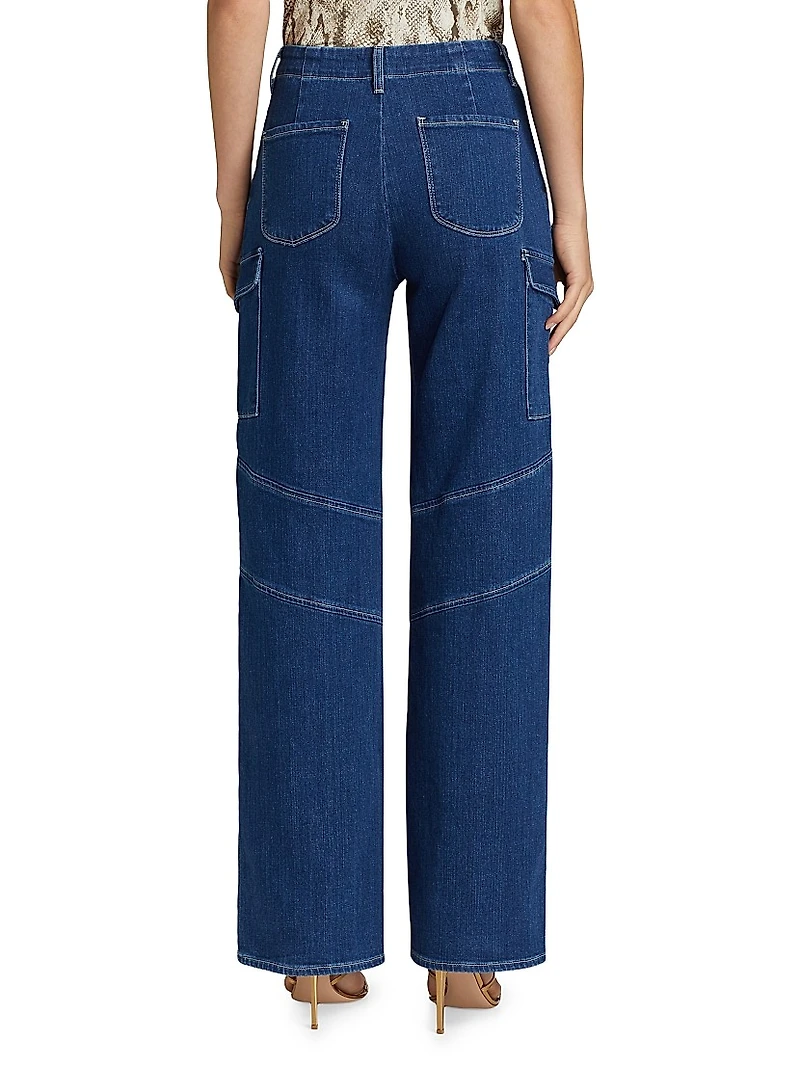 Brooklyn Utility Wide-Leg Jeans