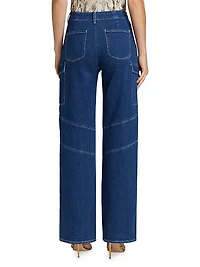 Brooklyn Utility Wide-Leg Jeans