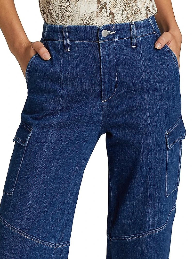 Brooklyn Utility Wide-Leg Jeans
